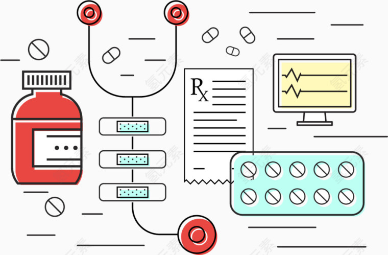矢量图医学设备