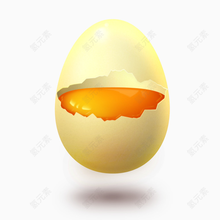 开壳鸡蛋