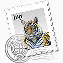 动物邮票图标