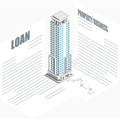 矢量简约的房屋建设