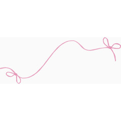 粉色蝴蝶结绳子