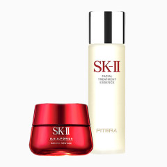 SK-II/SK-II神仙水/大红瓶护肤套装(护肤精华露230ml+肌源赋活修护精华霜50g)