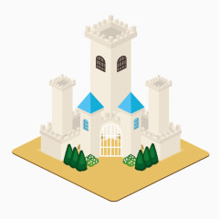卡通城堡模型