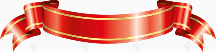 红色漂浮丝带