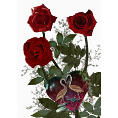 红玫瑰花束