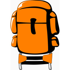 橙色的背包