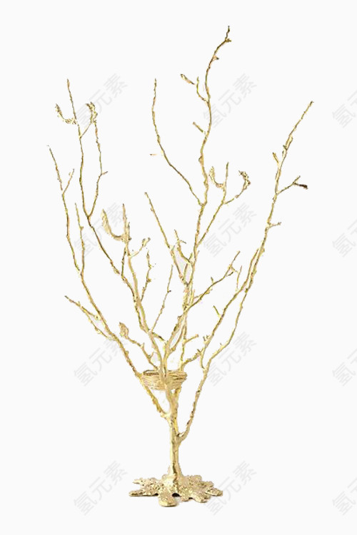 黄金装饰树枝
