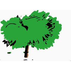 绿色树木矢量图