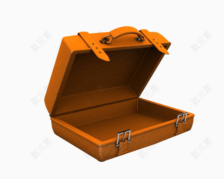 橙色手提箱