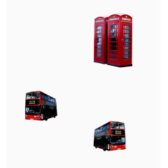 伦敦巴士与电话亭