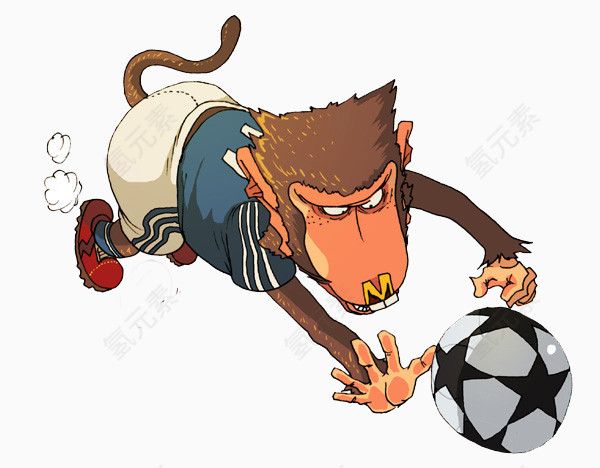 十二生肖足球运动员之猴子