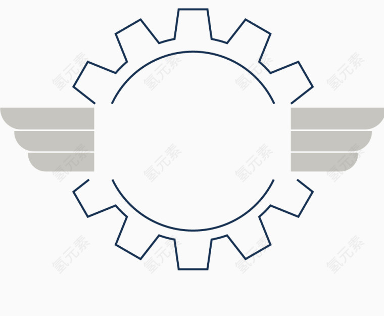 矢量手绘齿轮图片