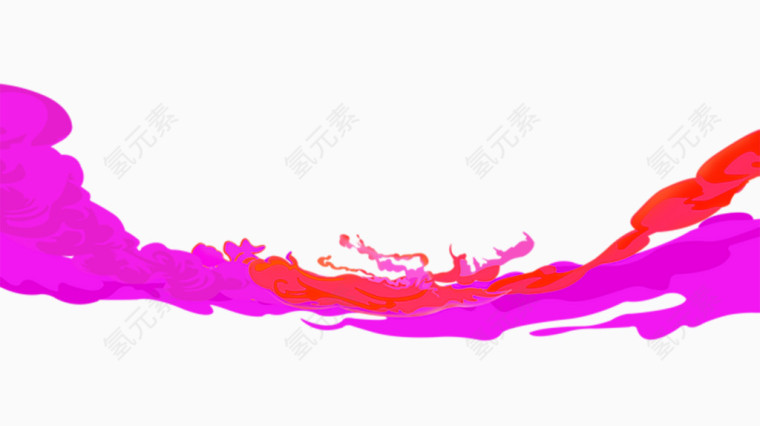 紫红装饰元素
