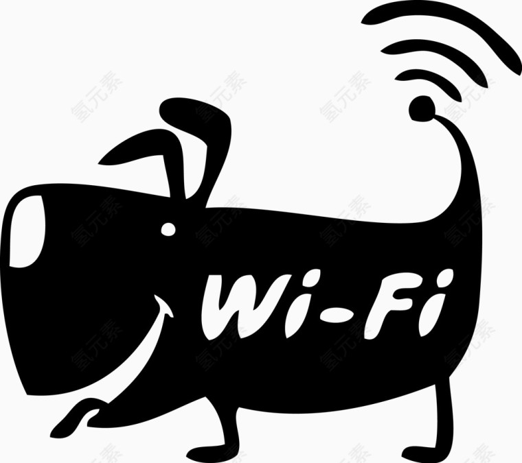 可爱个性无线上网WIFI狗
