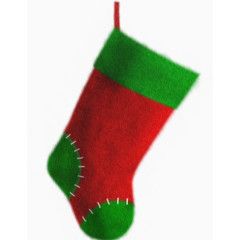 红绿色圣诞袜子节日素材