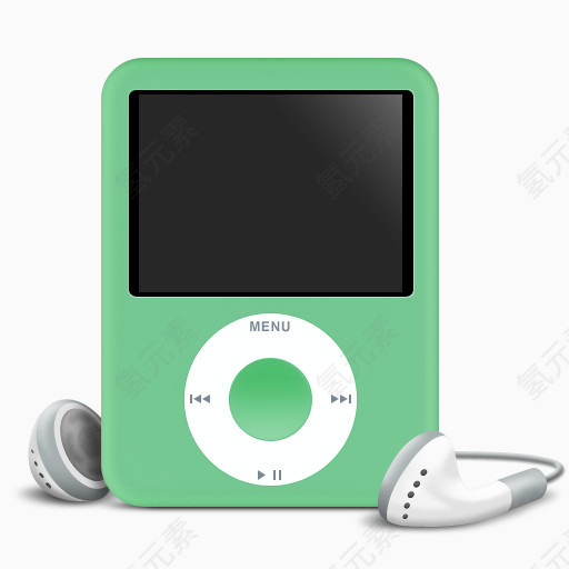 绿色ipod图标