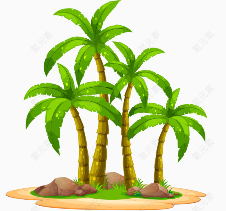 四颗椰树