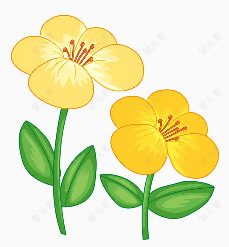 两朵小黄花