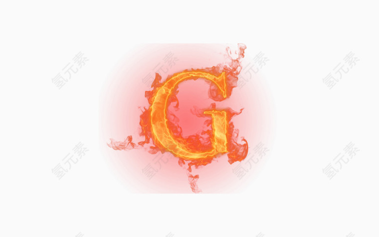 矢量火焰字母G