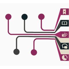 创意圆点分支素材