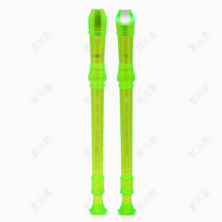 绿色塑料笛子
