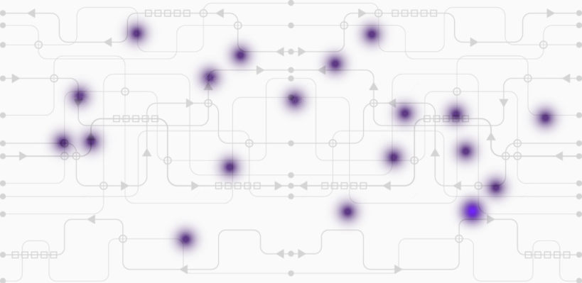 紫色点科技线条网络下载