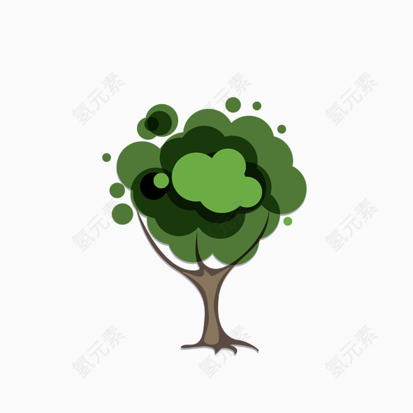 绿色创意的树