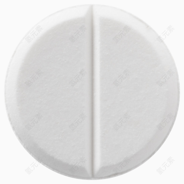 白色圆形药片