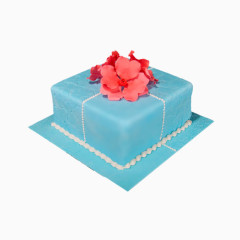 蛋糕 蓝色蛋糕 方形蛋糕