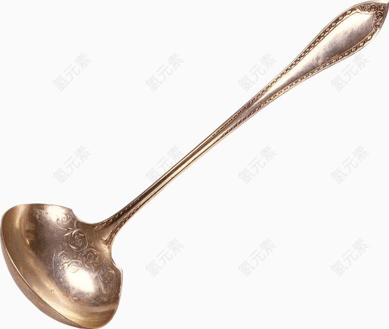 金属花纹汤勺