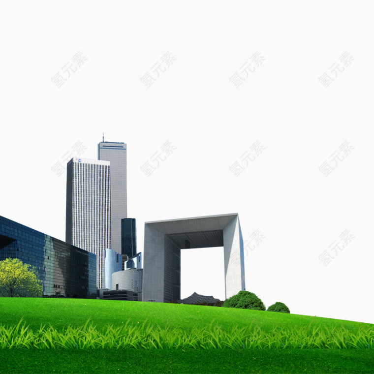 草地建筑