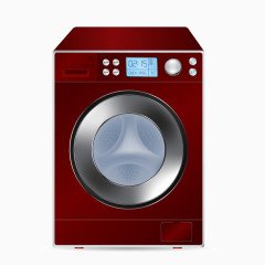 红色洗衣机图像