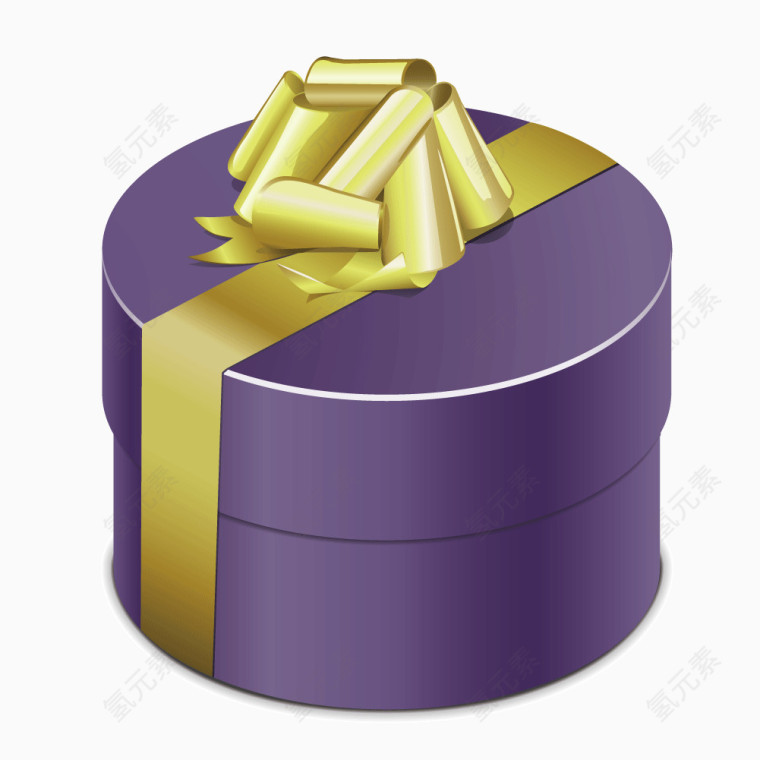 矢量精美紫色礼盒
