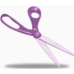 紫色金属手工剪刀