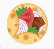 饼干水果蔬菜手绘图