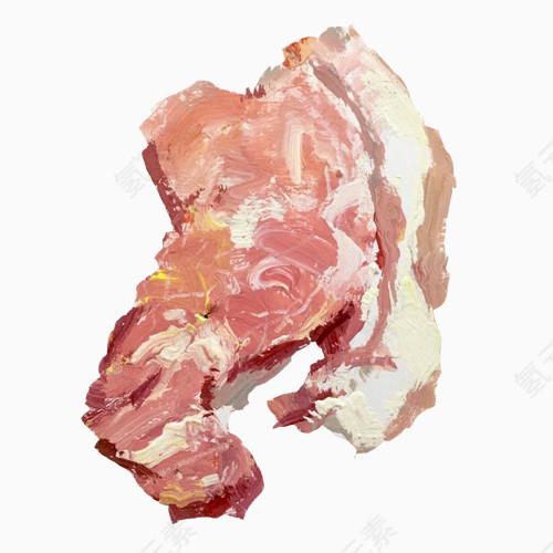 猪肉手绘画素材图片