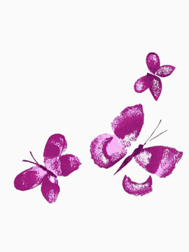 紫色的磨砂质感美丽蝴蝶