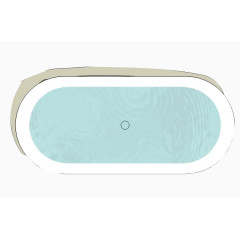 户型图彩平图蓝色浴缸洗澡盆洁具