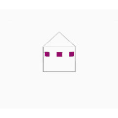 屋子紫色窗