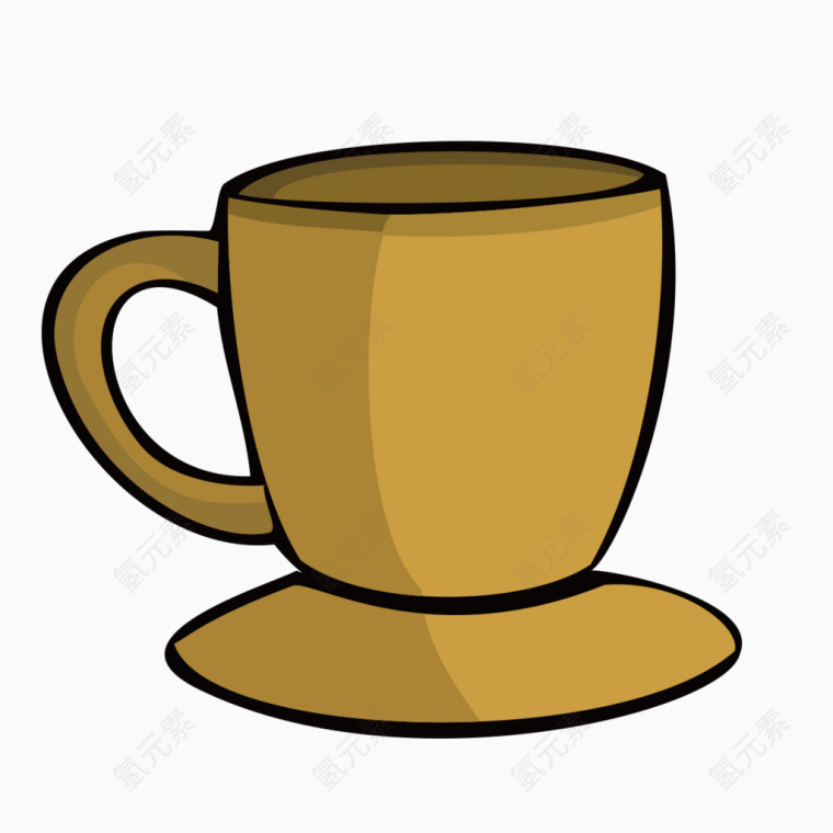 手绘咖啡杯样式