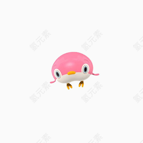 小清新可爱粉色小鸟