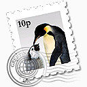 动物邮票图标