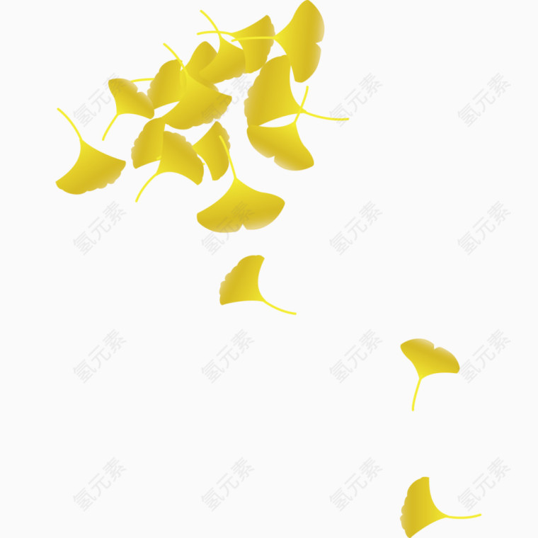黄色叶子装饰