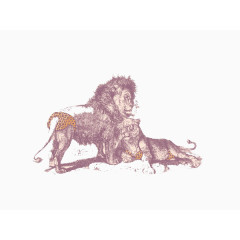 动物狮子图案
