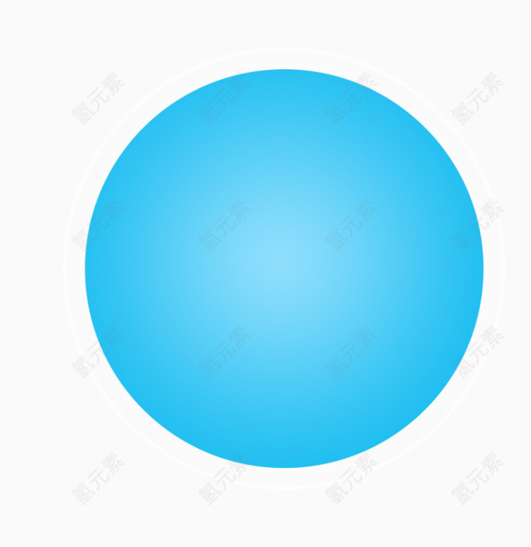 蓝色圆形装饰图案