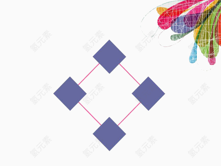 紫色PPT文本框