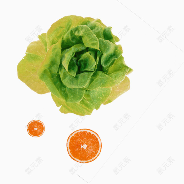 绿色清新蔬菜水果装饰图案