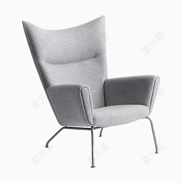灰色简约休闲椅子沙发