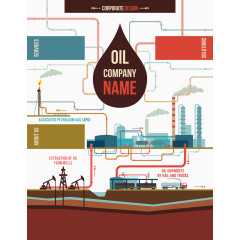 矢量石油加工工石素材