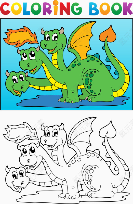 图画书上的恐龙